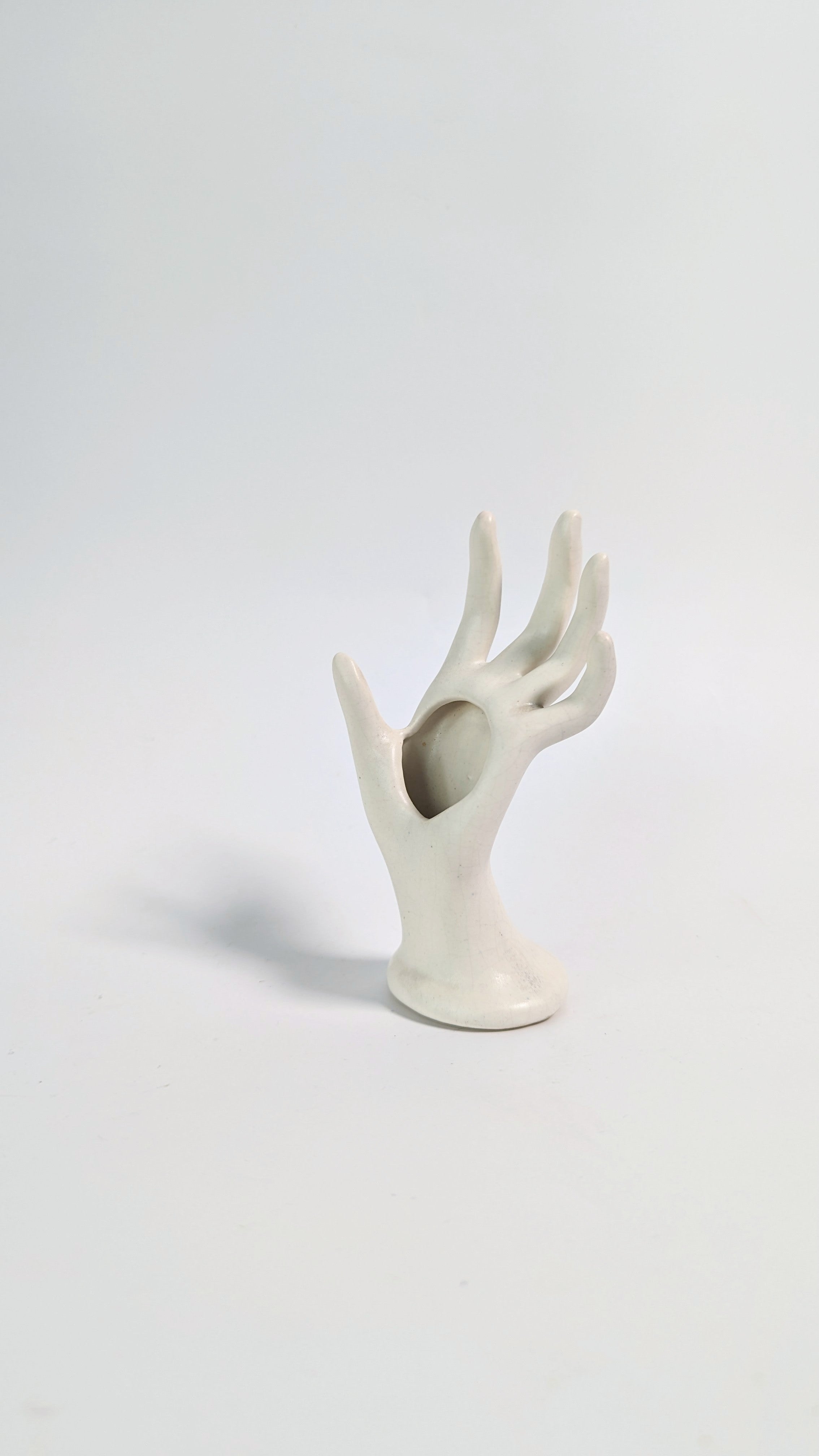 Vintage Mini Hand Bud Vase