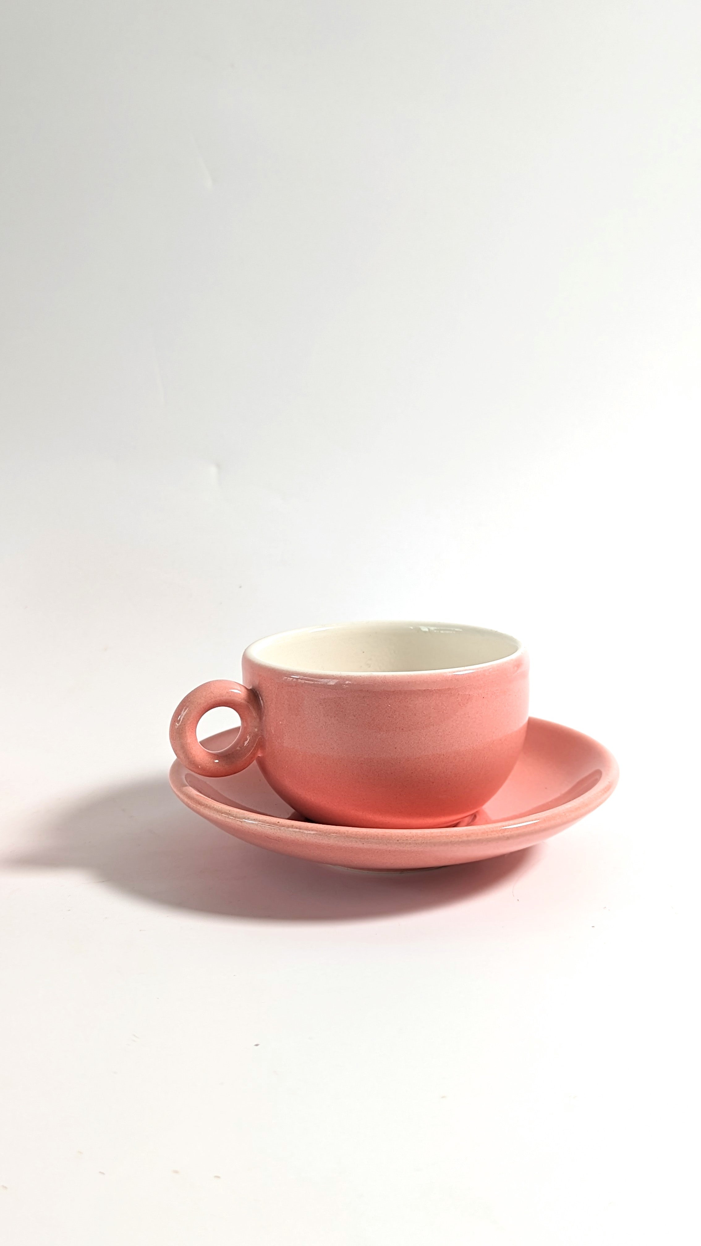 Vintage Pink Cappuccino Set