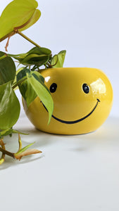 Vintage Smiley Face Planter