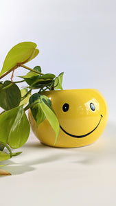 Vintage Smiley Face Planter