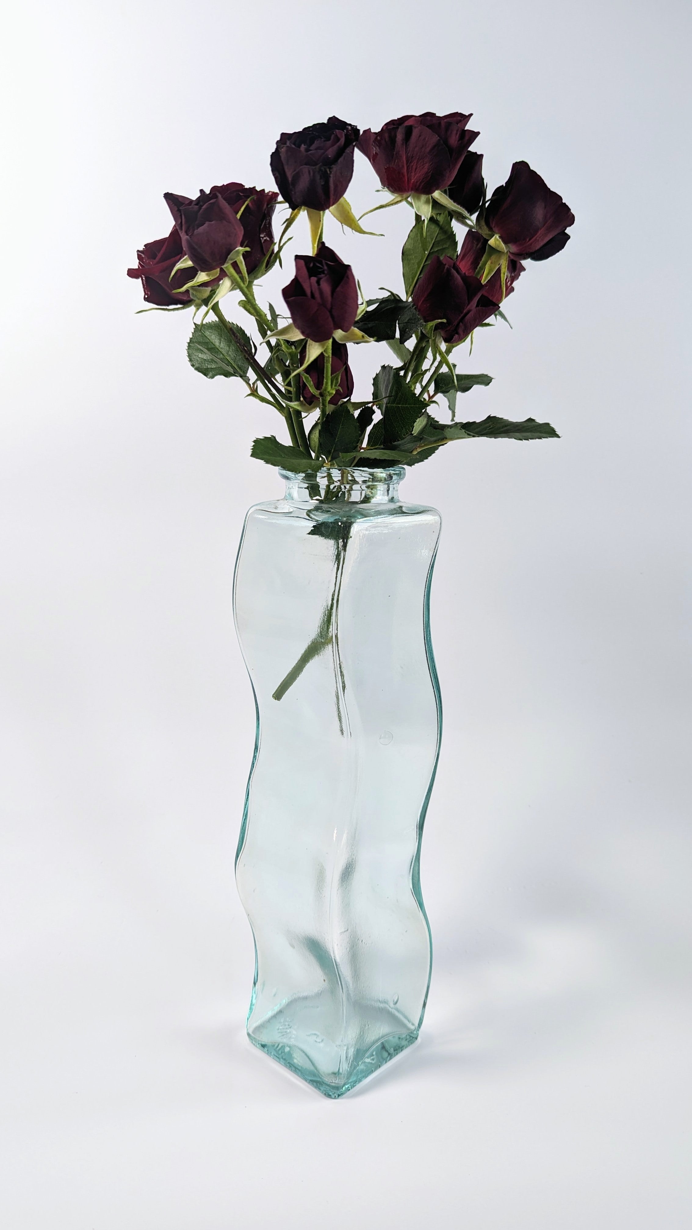 Vintage Glass Squiggle Vase