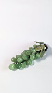 Vintage Polished Stone and Glass Grapes