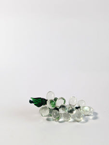 Vintage Polished Stone and Glass Grapes