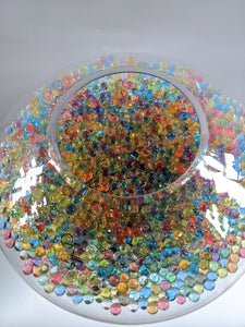 Large Glass Atomic Mushroom Vase