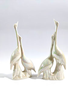 Iridescent Ceramic Cranes