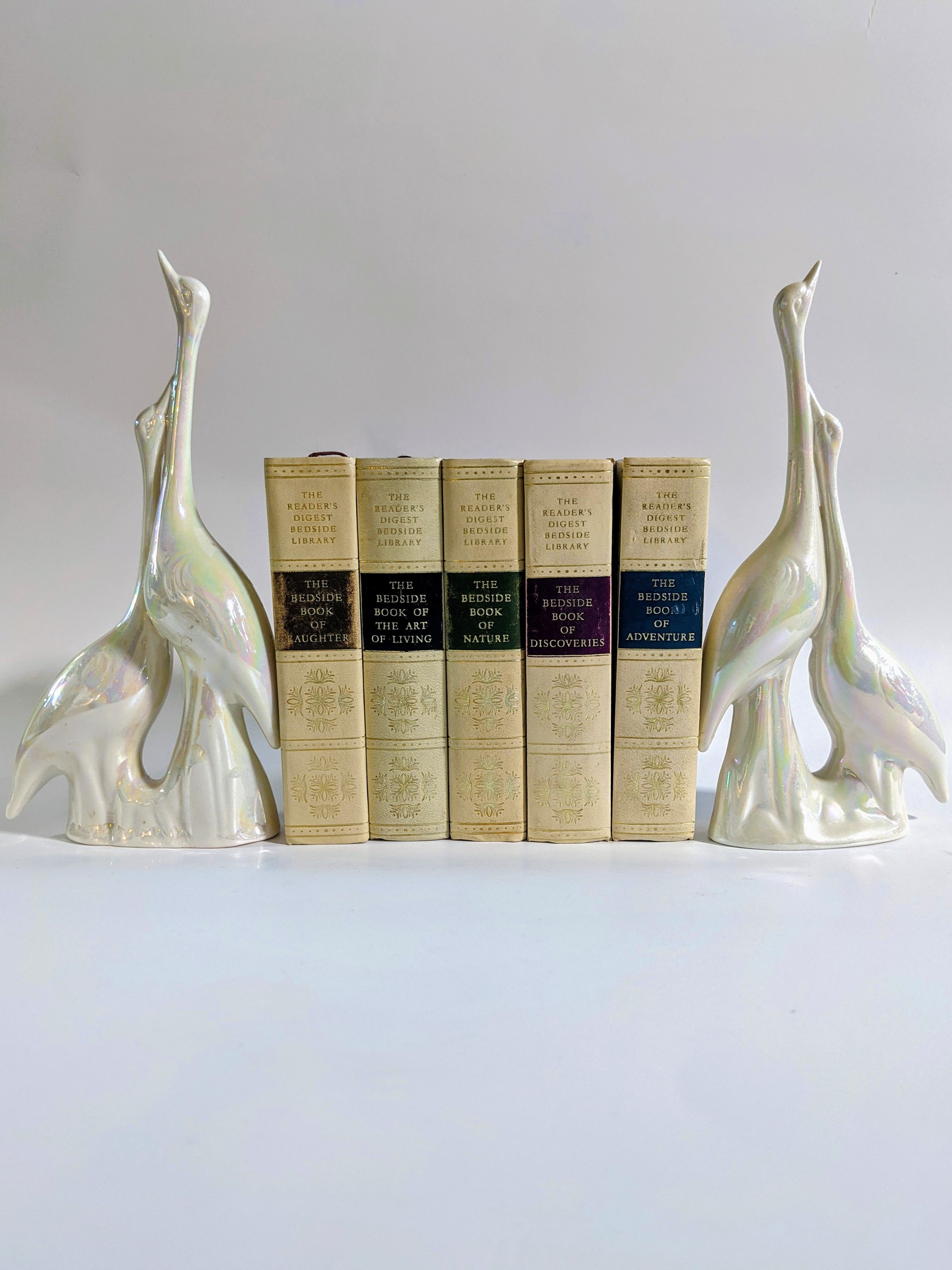 Iridescent Ceramic Cranes