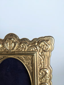 Vintage Ornate Brass Photo Frame