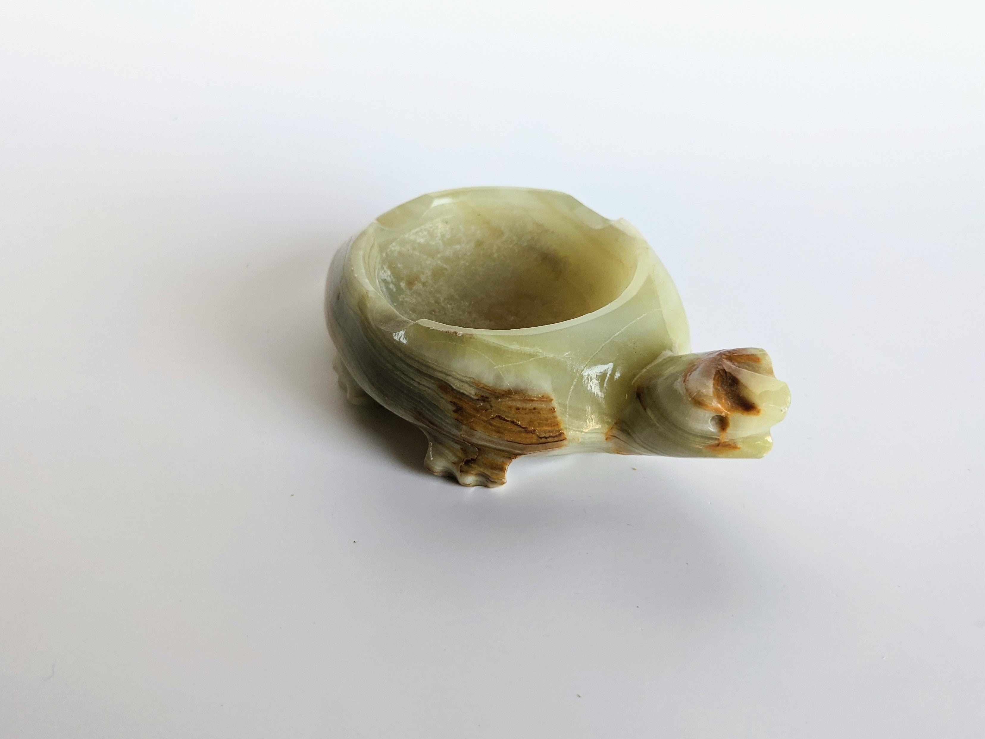 Vintage Onyx Turtle Ashtray