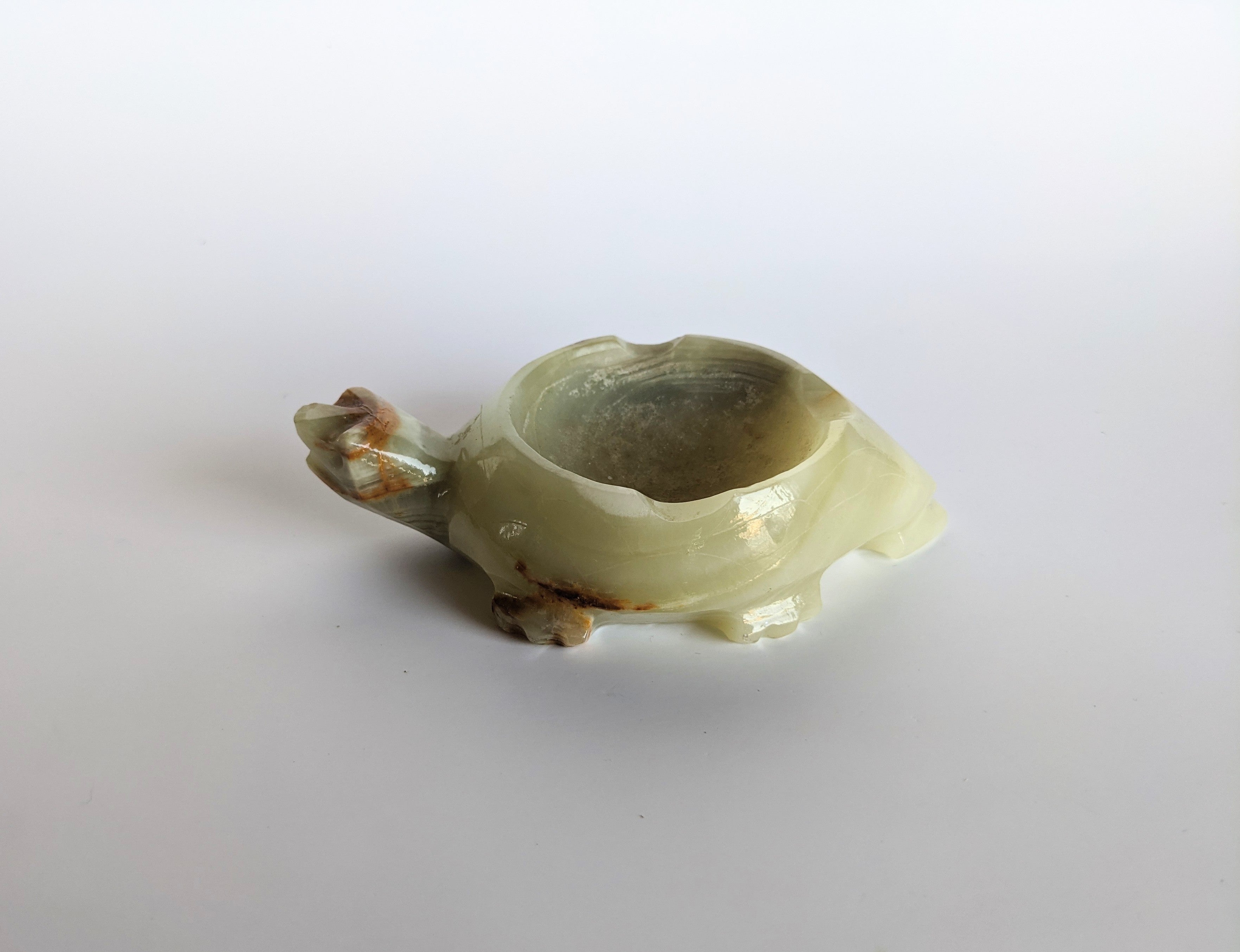 Vintage Onyx Turtle Ashtray