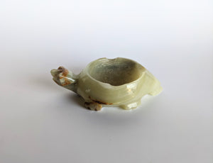 Vintage Onyx Turtle Ashtray