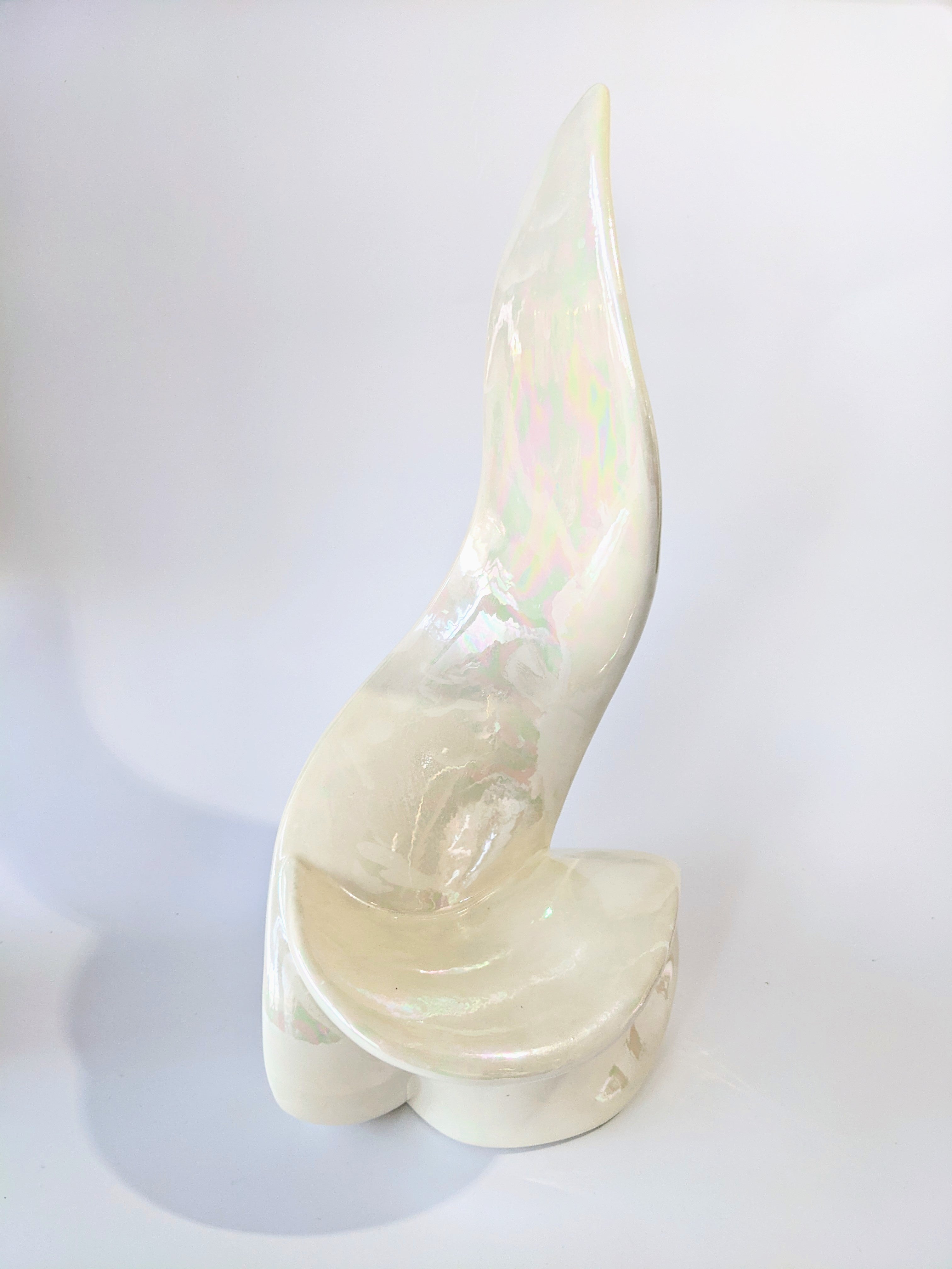Vintage Abstract Ceramic Sculpture