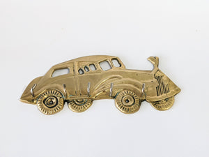 Vintage Brass Car Keyholder/Key Hook
