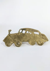 Vintage Brass Car Keyholder/Key Hook