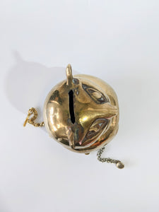 Brass Fat Cat Coin Bank