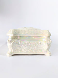 Vintage Iridescent Ceramic Box