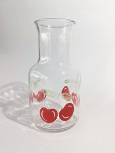 Vintage Glass Cherry Carafe