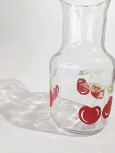 Vintage Glass Cherry Carafe