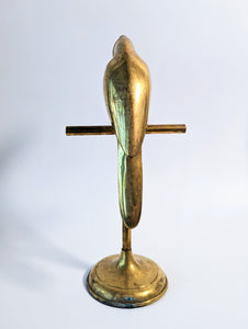 Vintage Brass Parrot Stand