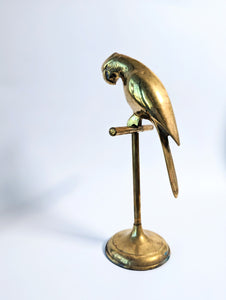 Vintage Brass Parrot Stand