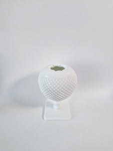 Vintage Milk Glass Ball Vase