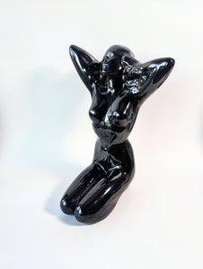 Vintage High Gloss Ceramic Pin Up Statue