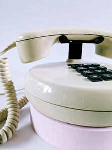 Vintage Cream Mid Century Modern Telephone